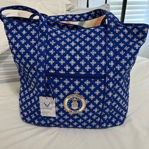 USAF Vera Bradley Large Logo Tote - NWT